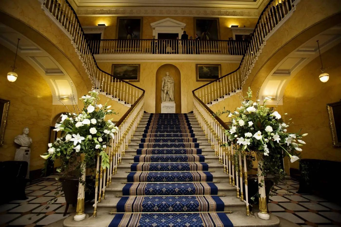 asian wedding catering food - elegant staircase